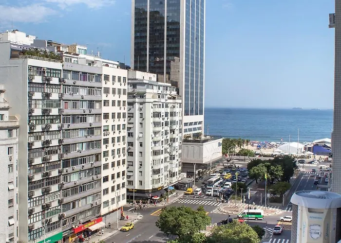 Apartamento Completo Na Praia De Copacabana 02 Quartos Com Vista Lateral Mar Em Andar Alto, Ar, Wifi , Netflix, Pauloangerami Rmvc18 Rio de Janeiro